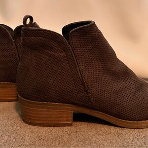 DV - Perforated Brown Booties